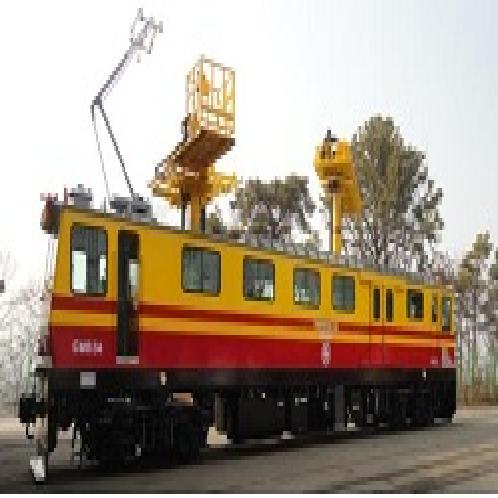 Overhead Line Maintenance & Inspection car | Overhead line maintenance motor car, Lifted platform Motor car, OHL Inspection & Maintenance car, Power line Maintenance car