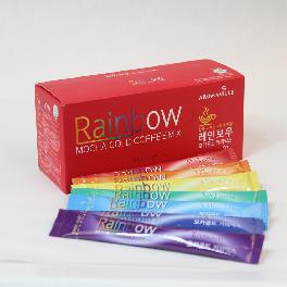 AROMAVILLE COFFEE Rainbow Mocha Gold Fresh & Savory smooth premium rainbow color Mix Coffee