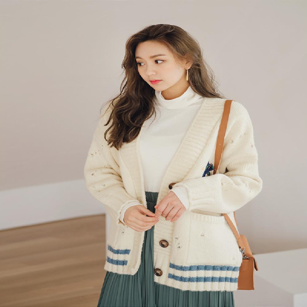 Celrot Embroidery Cardigan