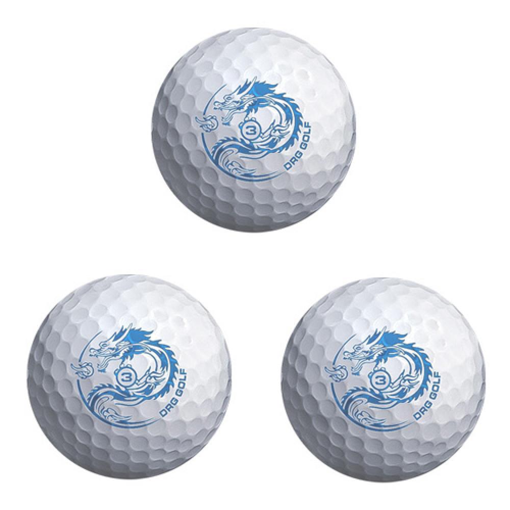 DRG DRAGON 2-Piece Golf Ball 1 Dozen (12 Balls) | Rubber Cover, Long Distance