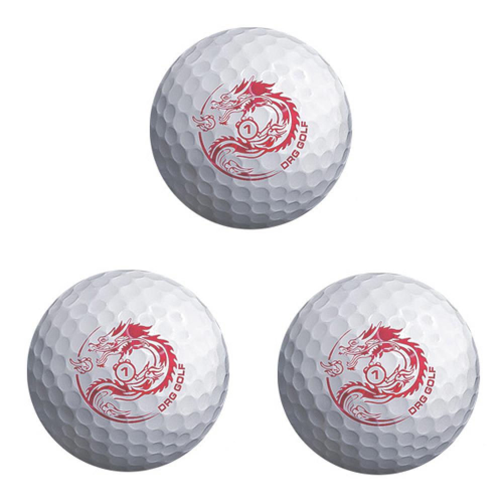 DRG DRAGON 2-Piece Golf Ball 1 Dozen (12 Balls) | Rubber Cover, Long Distance