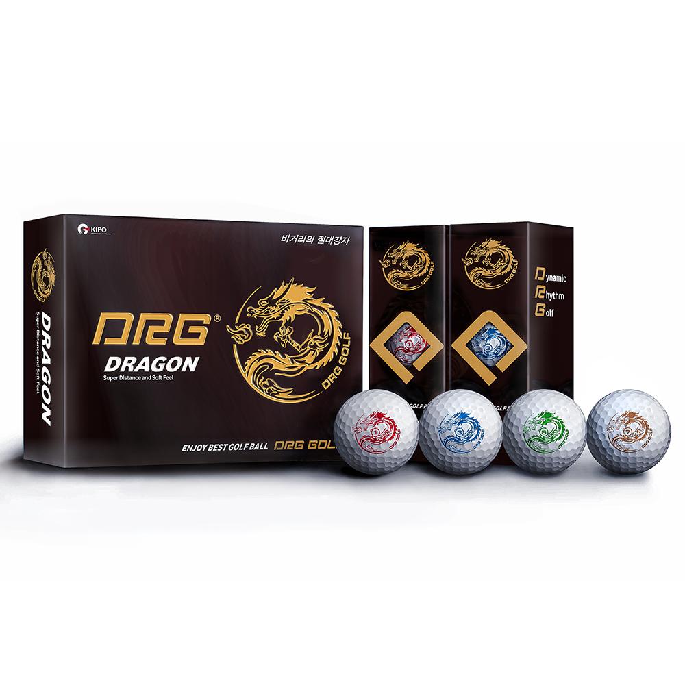 DRG DRAGON 2-Piece Golf Ball 1 Dozen (12 Balls) | Rubber Cover, Long Distance