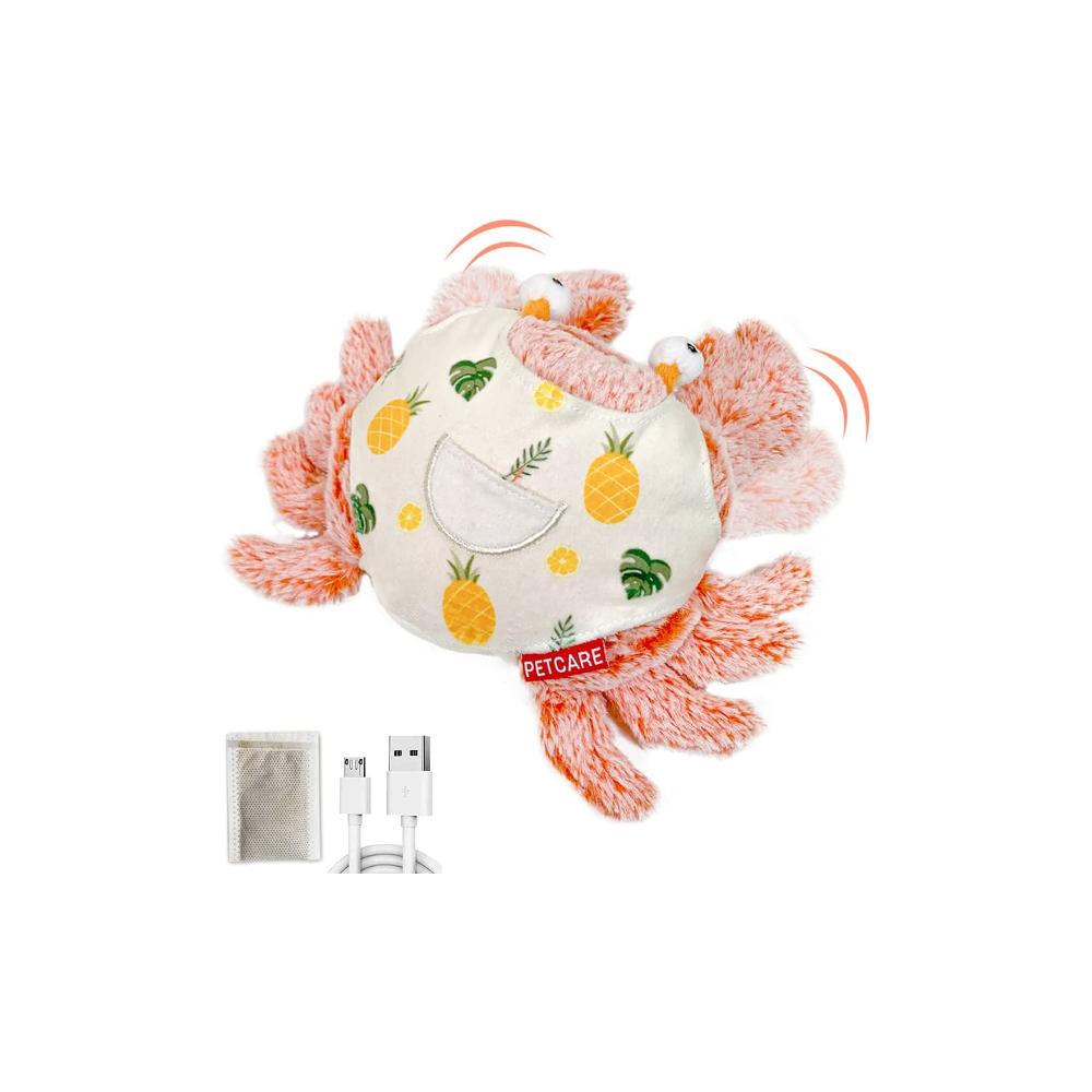 Dancing Crab, Moving Cat Kicker Toy, Catnip Toys, Interactive Cat Toys for Cat Exercise