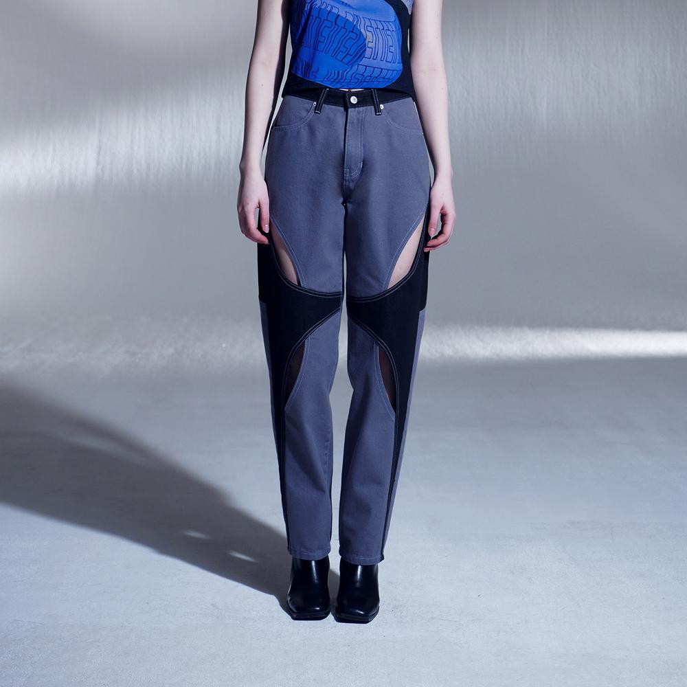 Cut-out Coloring Jeans