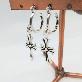 detail image1 925 Silver Vintage Cross Jimin Ring Earrings