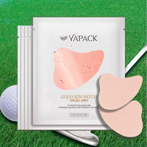 YAPACK gold sun patch | sun block, mask patch,  golf, outdoor activities, exercise, hiking, sun patch, korea sun patch, korean golf patch
