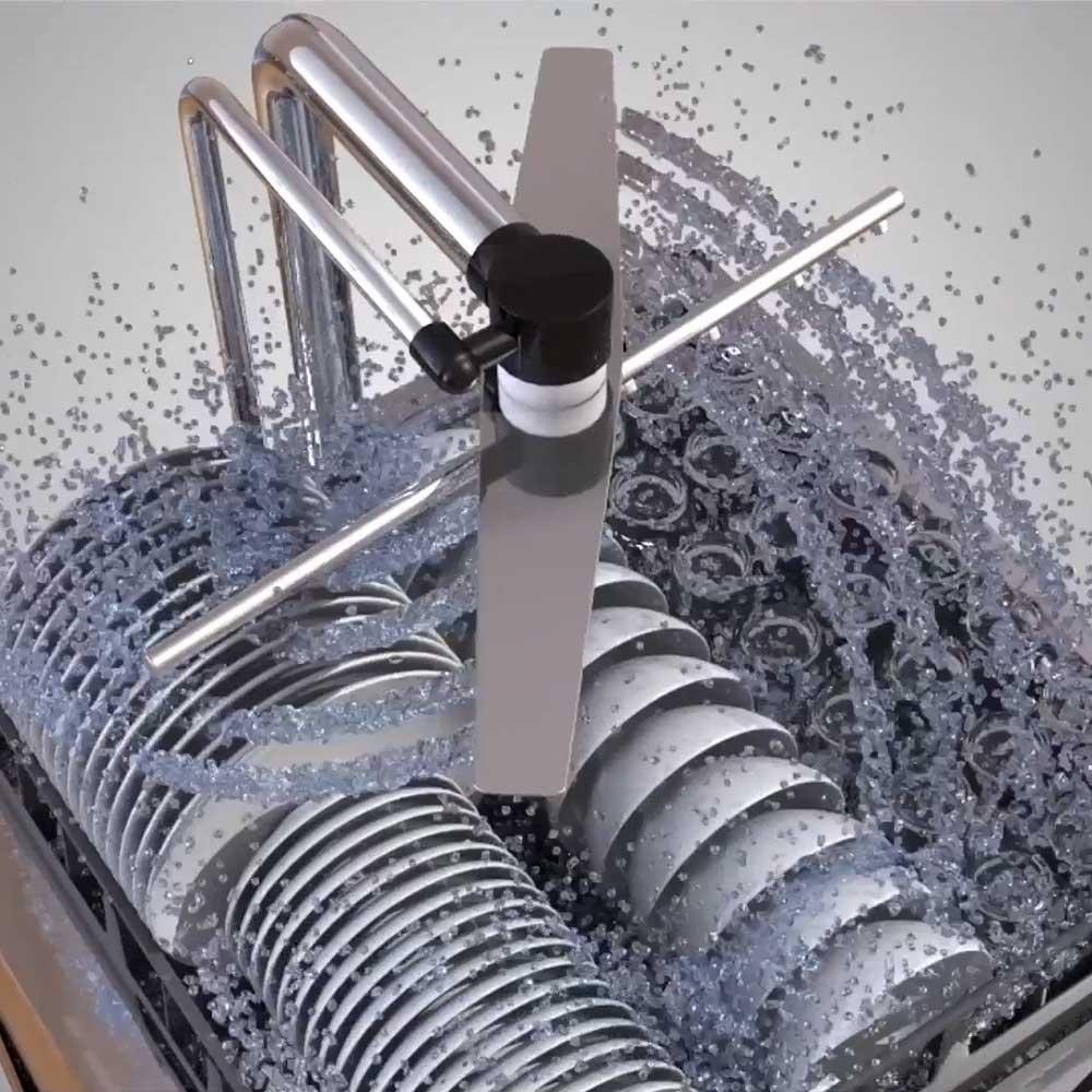 Rack conveyor dishwasher